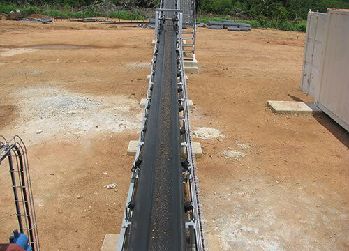 System przenośników kruszywa