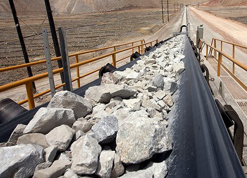 Lądowy przenośnik taśmowy